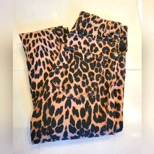 Zara brand new size 0 skinny cheetah jeans